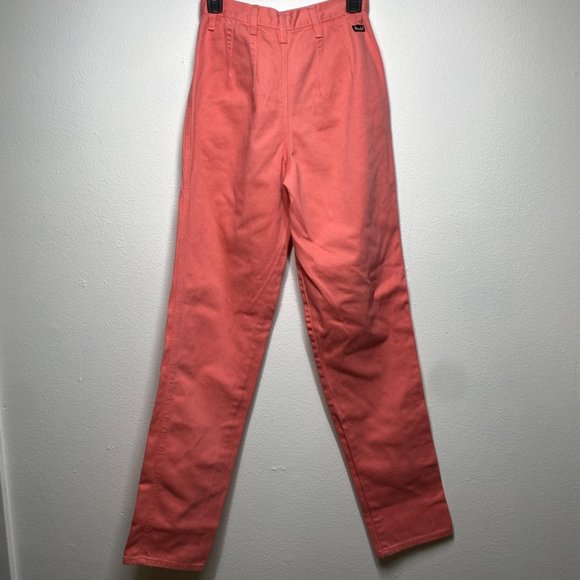 Vintage Wrangler Salmon Orange Jeans 7/8 - Picture 3 of 10